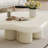 Nordic style irregular-shaped coffee table