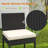 7-piece Patio Bar Dining Set Pe Rattan Furniture Set With Acacia Wood Tabletop & Soft Cushions