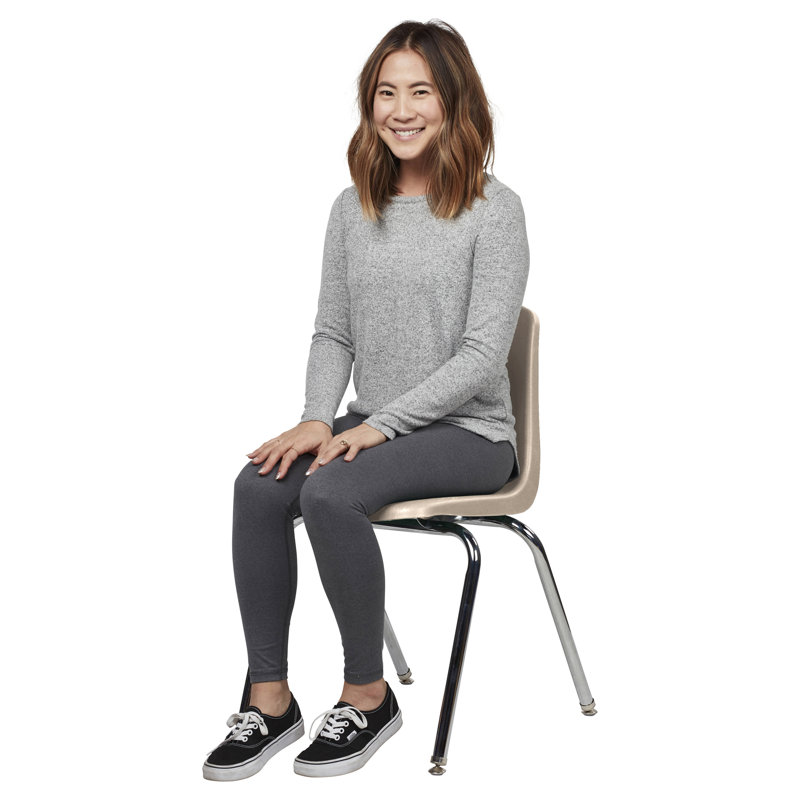 Chaise de classe empilable 18 po, Sand