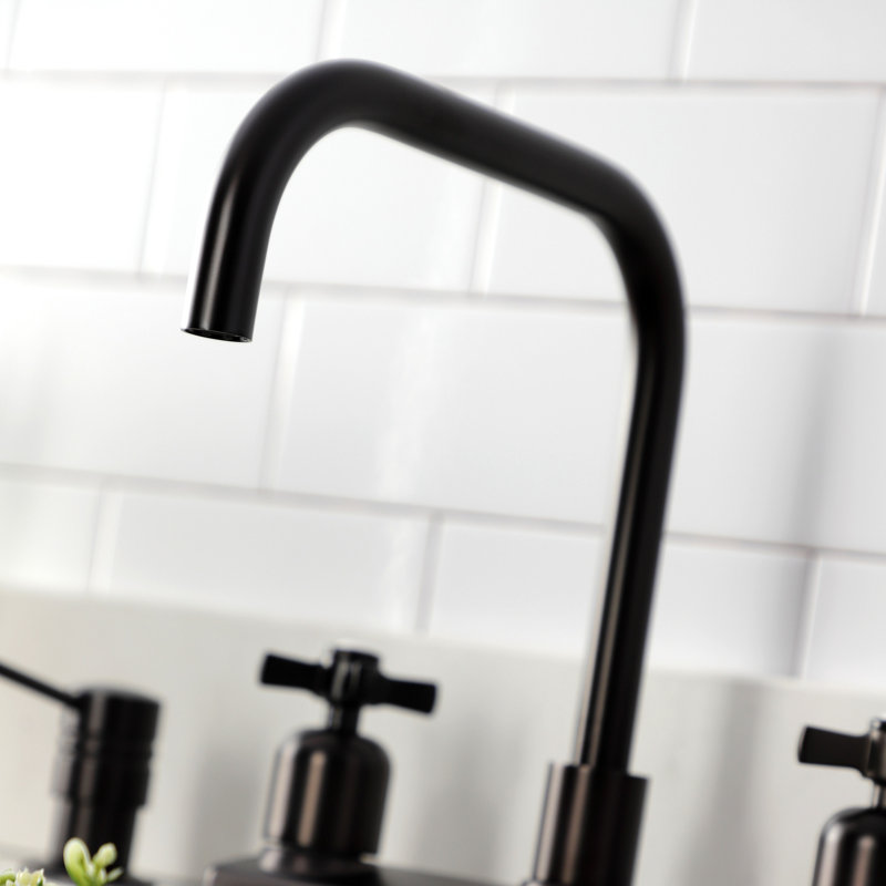 Kingston Brass Millennium Two-Handle 2-Hole 8" Centerset Kitchen Faucet, Oil Rubbed Bronze