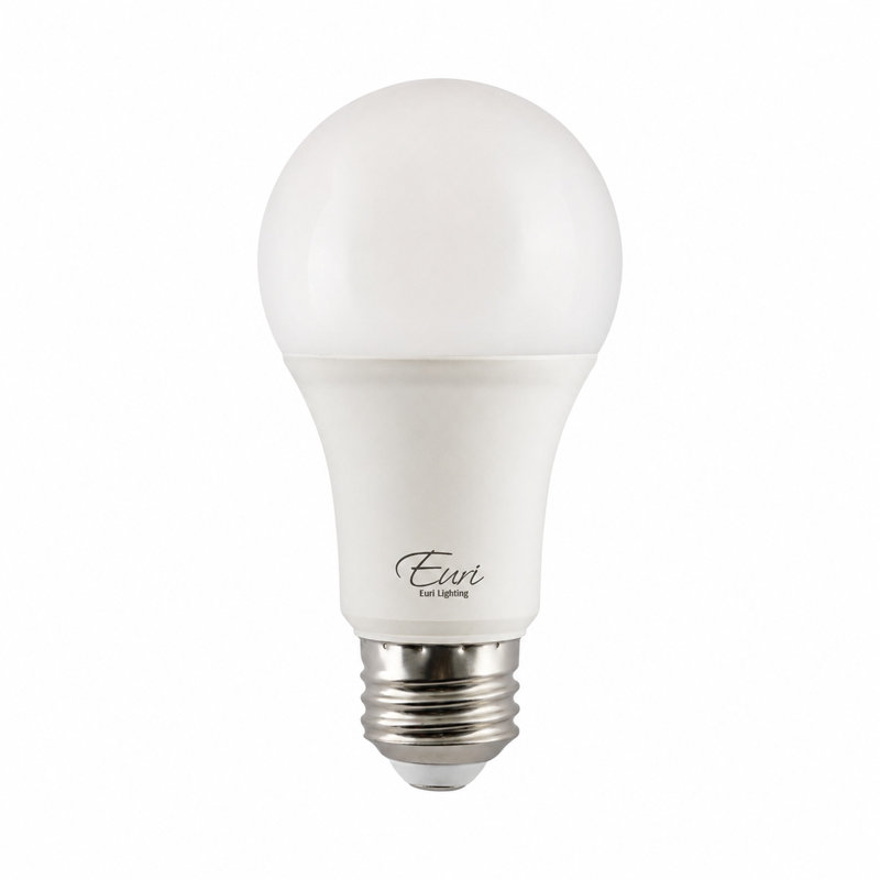 Ampoules DEL Euri Lighting A19, 12 W, 1100 lm, équivalent 75 W, 3000 K, culot E26, dimmables, CEC/JA8, UL, ensemble de 2