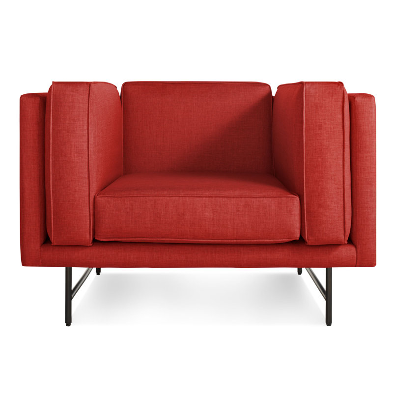 Bank Club Chair, Lava Polyester Blend, Black