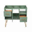 Meuble-lavabo autoportant simple 36 po avec 2 tiroirs et 2 compartiments de rangement, meuble-lavabo à cadre en bois massif 36 po