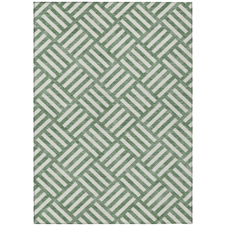 Bungalow Rose Loreen Geometric Indoor / Outdoor Rug | Wayfair