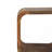 Solid Wood Extra Mini Minimalist Open Curved Oak-Ish Bedside-883717237