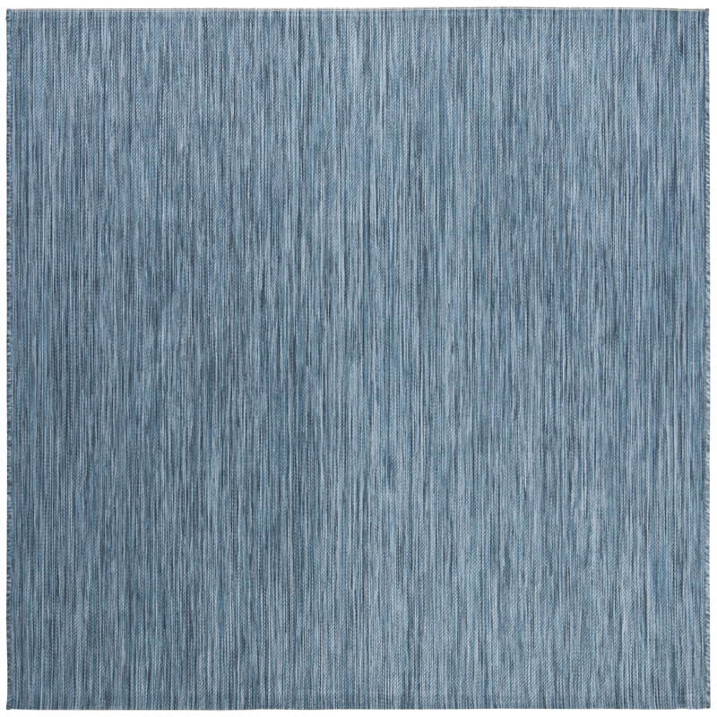 Tapis d'intérieur / extérieur de couleur unie Ephraim Performance, Carré 5 pi 3 po