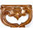 Italian Teak Floating Shelf