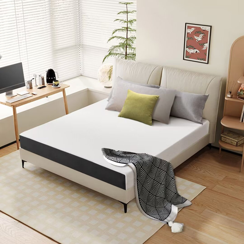 Matelas en mousse viscoélastique gélifiée mi-ferme, 6", Grand lit