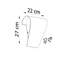 Hajo Glass Flush Mounted Sconce