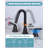 Widespread 2-handle Bathroom Faucet with Drain Assembly-101956603
