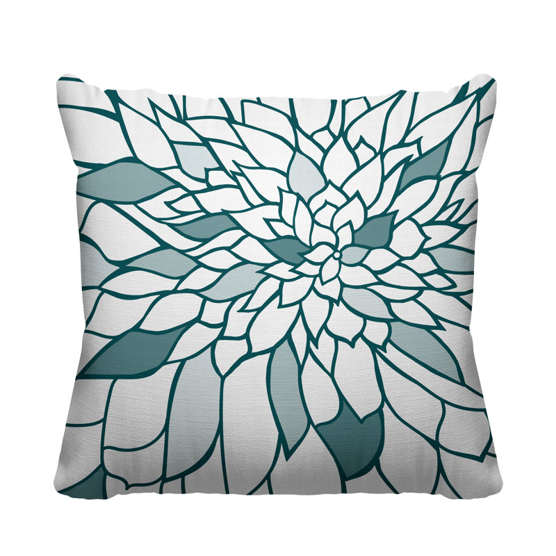 Coussin Romi, 15 po x 15 po, Vert
