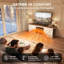 Meuble télé moderne avec foyer électrique inclus-1168366979