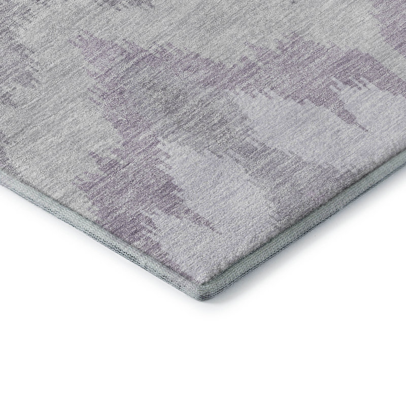Premium Machine Washable Prisco Lavender Rug, Rectangle 10' x 14'