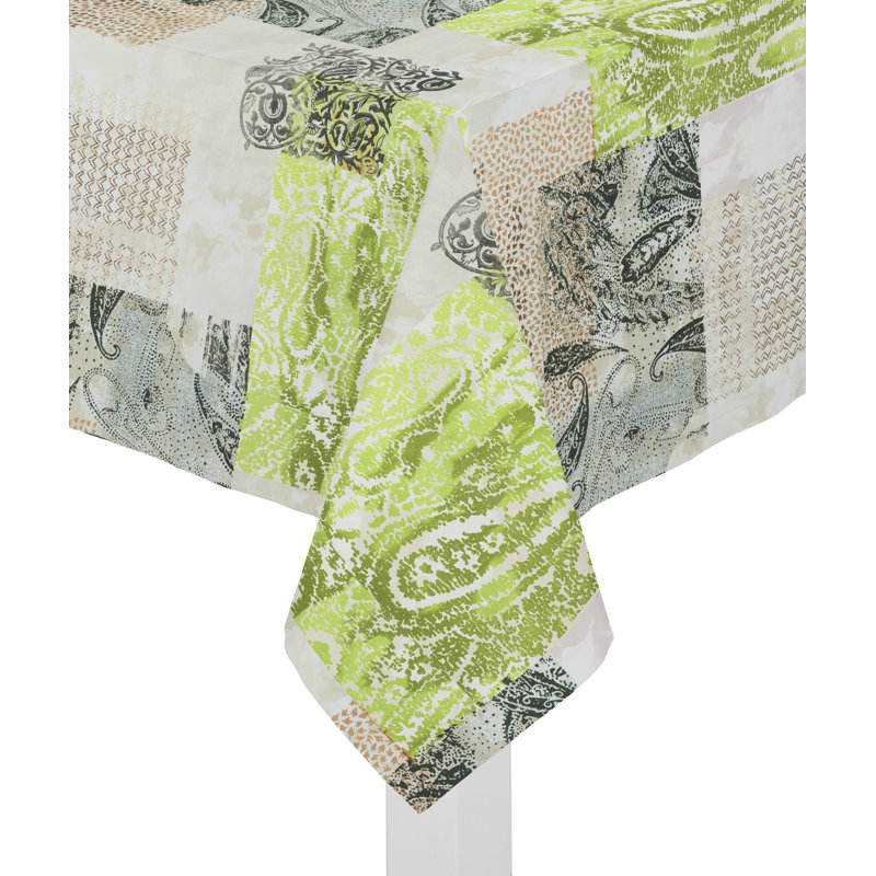 Buttrey Tablecloth, Green, 120cm W x 120cm L