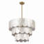 24" 5-Light Scalloped Capiz Shell Drum Chandelier-1878925499