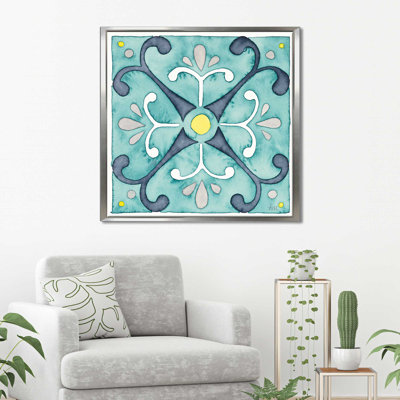 " Garden Getaway Tile III Teal "