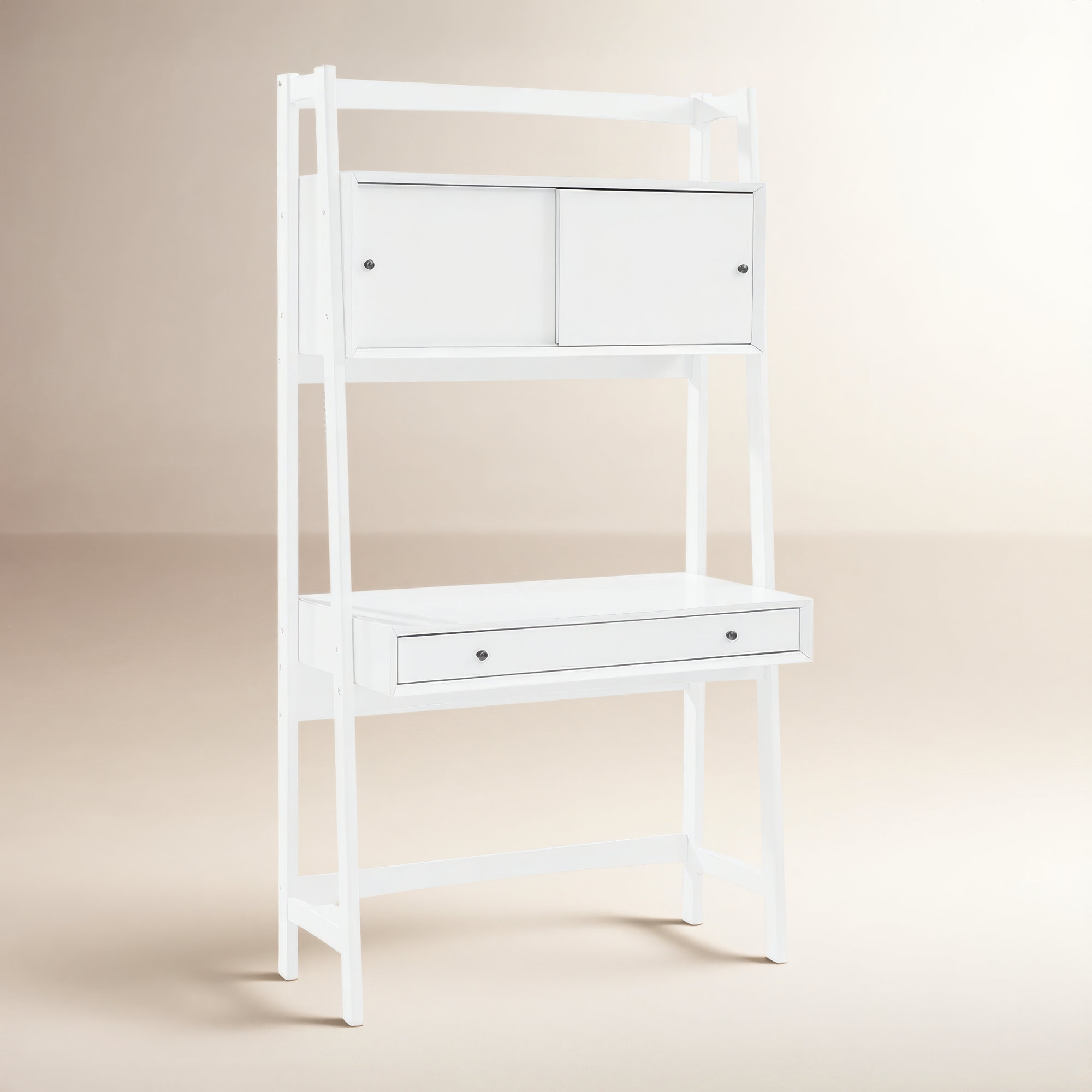 Stiles Leaning / Ladder Desk, White