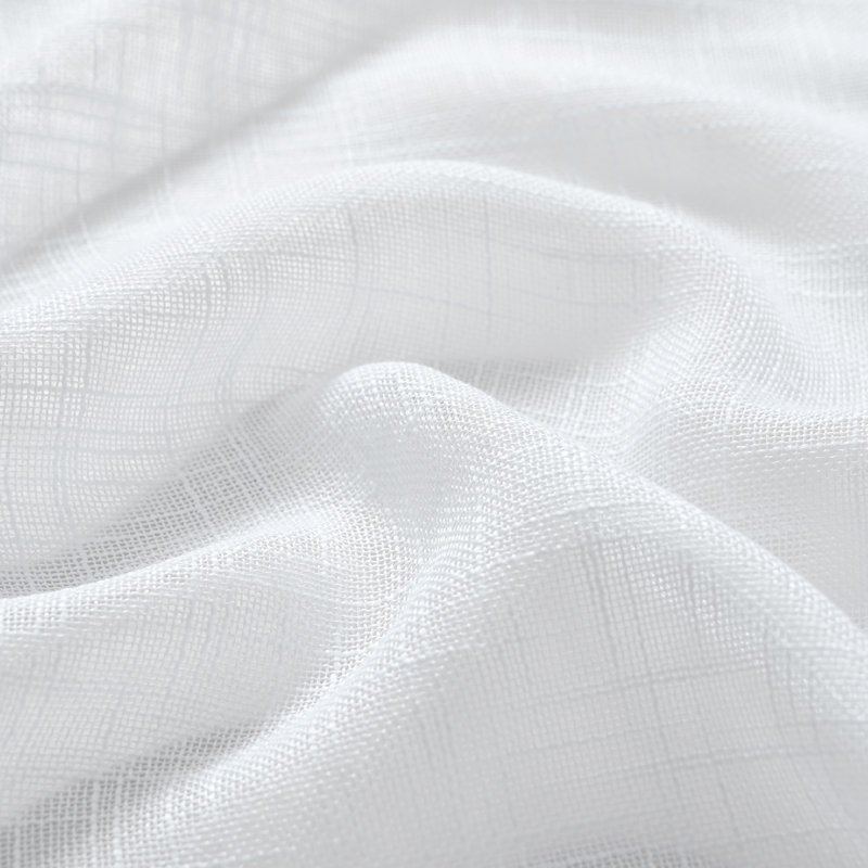 Paire de rideaux Draycott, Polyester blanc, L 52 po x L 90 po