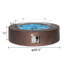 Koby Round Concrete Propane Smokeless Fire Pit Table-1681409701
