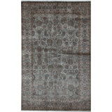 Hand-Knotted High-Quality Beige and Beige Area Rug