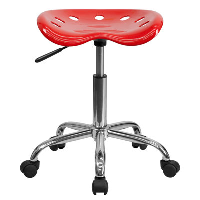 Adjustable Height Industrial Stool with Removable Casters/Wheels