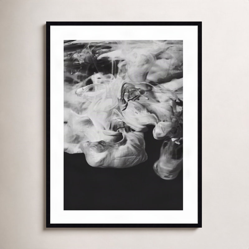 «Black Ink» par Design Fabrikken, reproduction de photo sur papier encadrée, Papier encadré noir, H 41 po x l 33 po