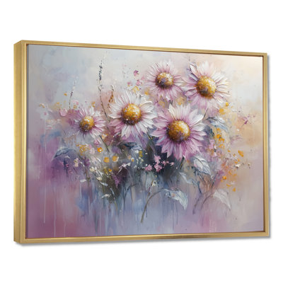 Doetie lavande minimalisme tournesols champ Dreamscape II - tournesols grand art mural
