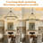 8-light Wagon Wheel Chandelier Glass Chandelier Modern Chandelier For Dining Room And Kitchen