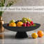 Bol décoratif, bol à piédestal en résine moderne pour la décoration intérieure, bol à fruits élégant pour comptoir de cuisine, porte-clés chic pour table d'entrée-2062848576
