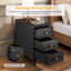 Soichi solid wood 3 - drawer end table set-1166870723