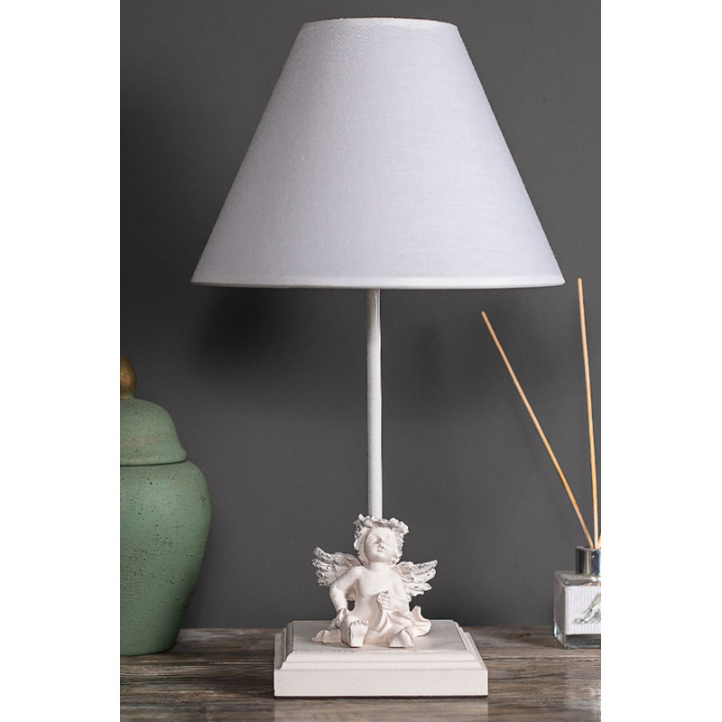 Lampe de table blanche 16,5 po