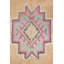 Tapis de couloir rose en laine de conception unique 6 pi x 12 pi 3 po Moroccan Rugs