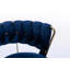 Ensemble de 2 tabourets de bar avec repose-pieds chromé et base pivotante réglable en velours-1235971634