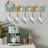Premium Hand-Painted Metal Wall Hook, 24.0 x 9.1 inches | 100% Metal Construction, Thickness: 0.03 inches | Durable and Stylish Design for Home Decor, Entryway, or Kitchen Organization, Functional and Decorative