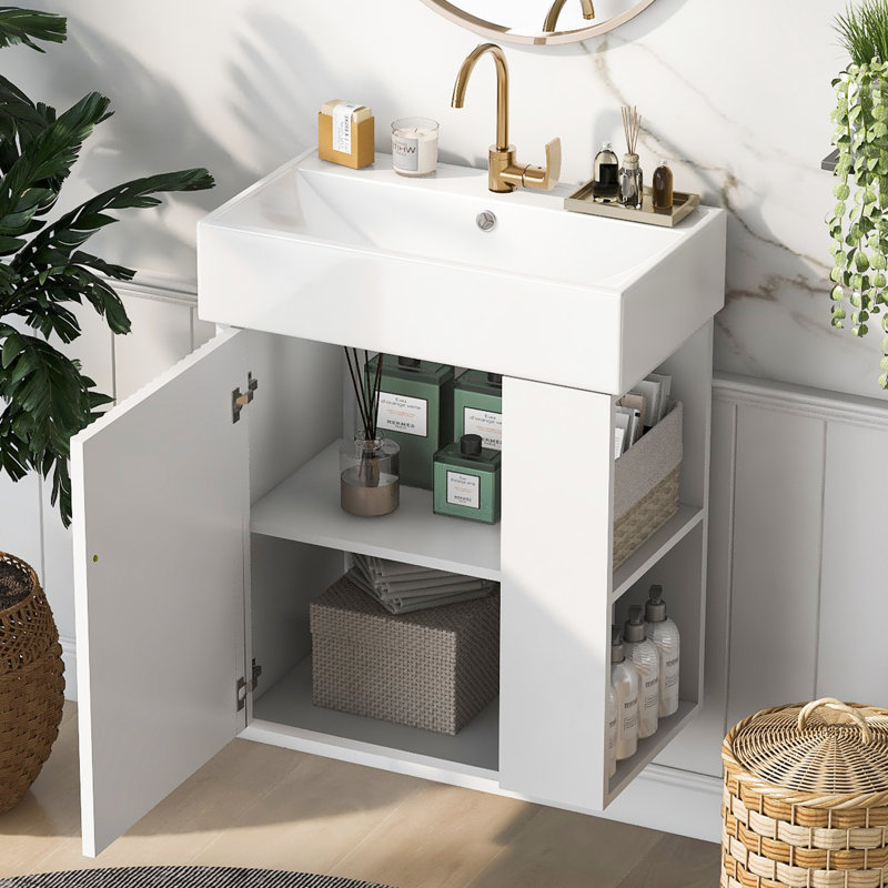 Meuble-lavabo flottant 21,6 po Modern