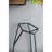 S/3 Geometric Fir Wood Wall Planters with Black Iron Frames, Sculptural Hanging Plant Holders
