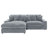 Ashil Upholstered Reversible Chaise Sectional Sofa Fog-439394172