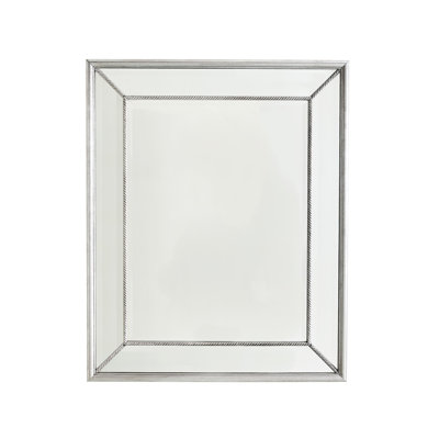 Vermeil Rope Solid Wood Beveled Mirror