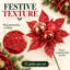 Décorations de Noël en forme de poinsettia à paillettes rouges (lot de 12)-1378657542