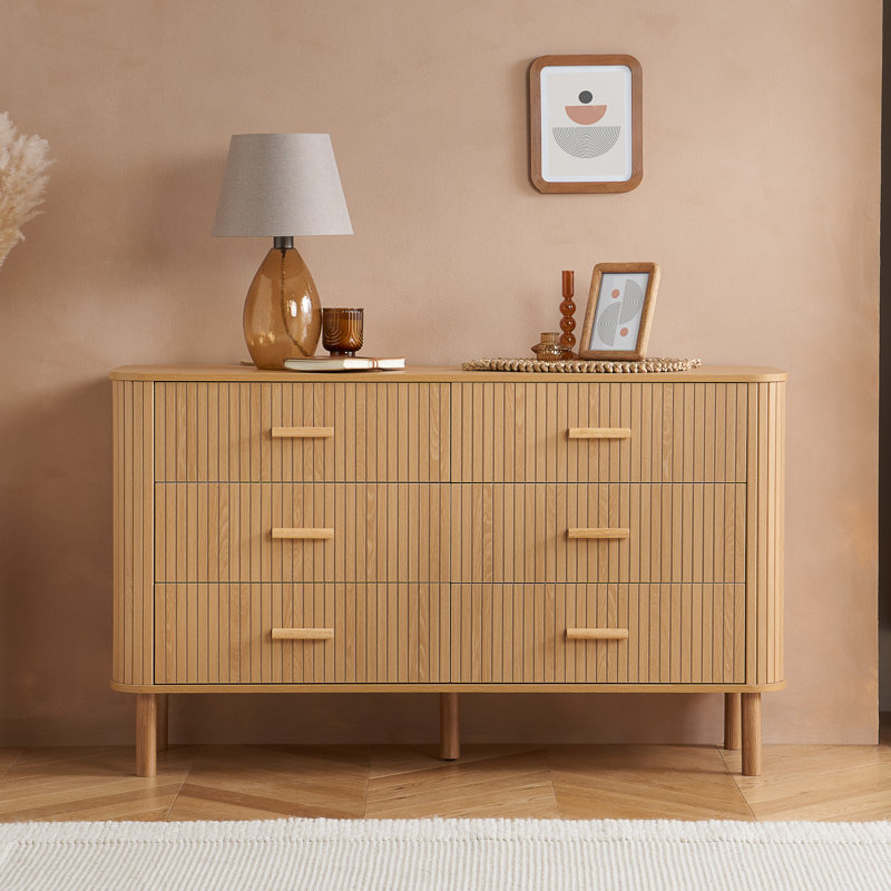 Suire 136cm W 6 - Drawer Chest of Drawers