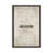 Black Floater Framed