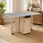 Table de salle à manger pliante avec garde-robe et étagères de rangement, table de cuisine mobile et peu encombrante pour petits espaces