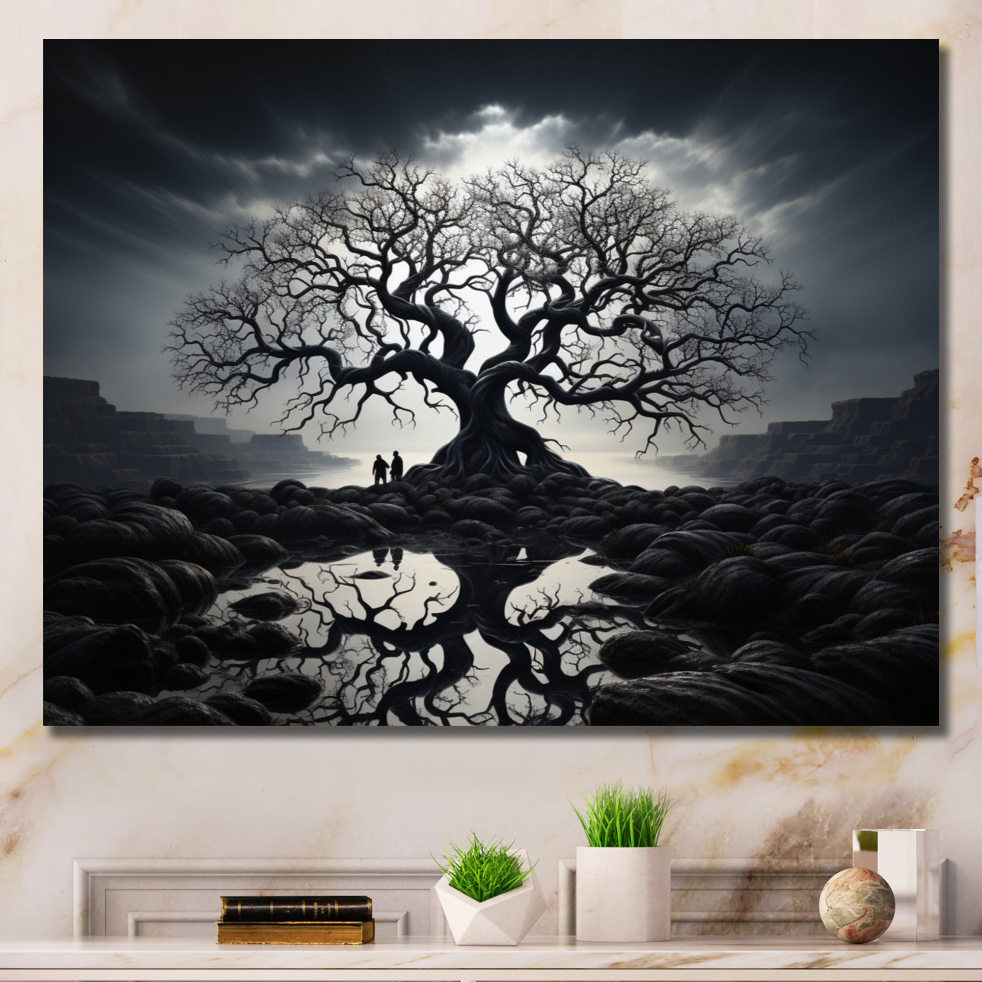 Contrast Tree Winston Porter The Contrast Tree Monochrome II On Canvas Print ...
