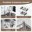 30" L X 17" W Double Bowl Stainless Steel Drop-in Kitchen Sink