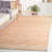 Courtdale Natural Fiber Handloomed Jute Cotton Geometric Rug in Ivory/Natural-1272637533