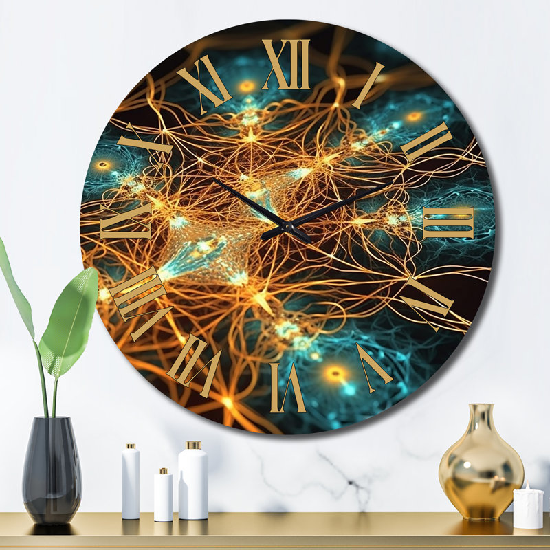 Horloge murale en métal, Grand