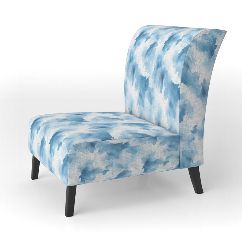 Fauteuil de chambre Abstract Blue, Pantoufle sans accoudoirs