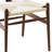 Solid wood dining chair comfortable back