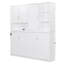 Lit escamotable simple de petite taille, bois MDF durable, solution de rangement moderne pour les maisons compactes