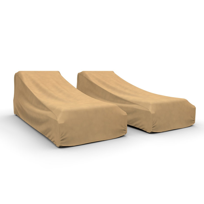 Housses de chaise longue de patio résistantes à l'eau Jared, H 35 po x l 35 po x P 74 po
